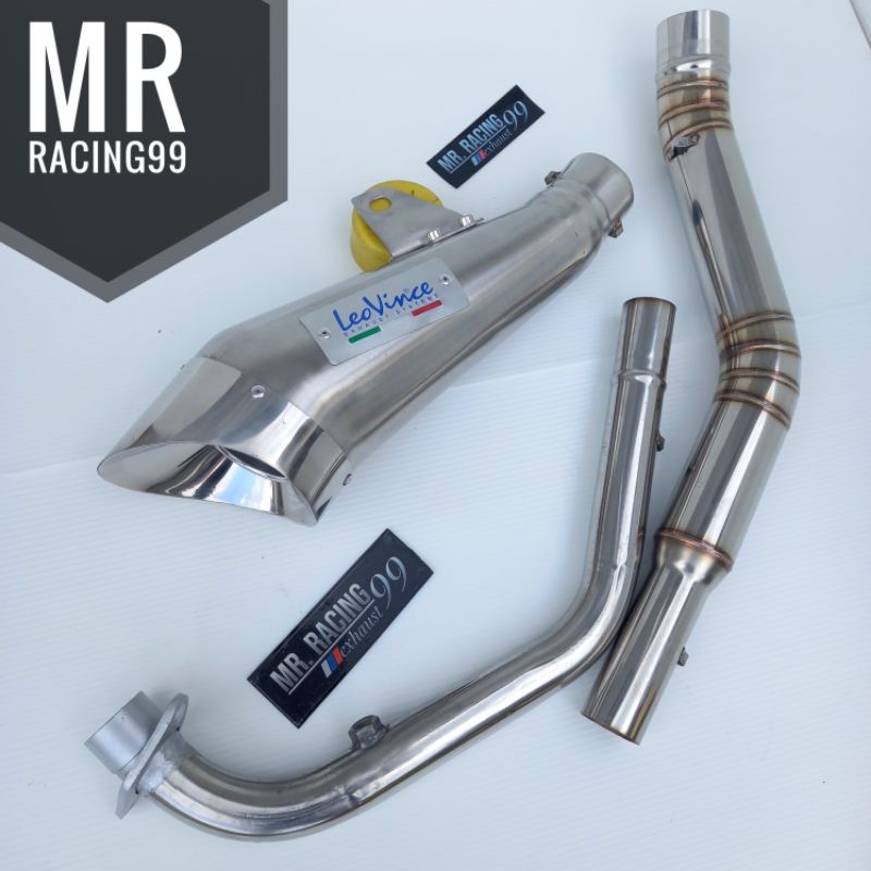 Knalpot Racing Leovince Cobra Stainles Byson - Vixion - R15 v2 v3 - Xabre - mx King - Mx 135 - Satri