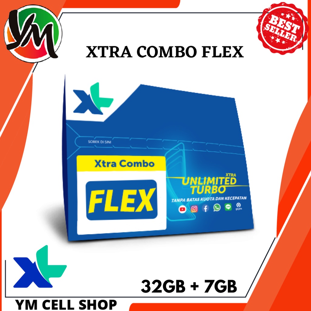 Kartu Perdana & Voucher Kuota XL COMBO FLEX Bulanan Nasional 2