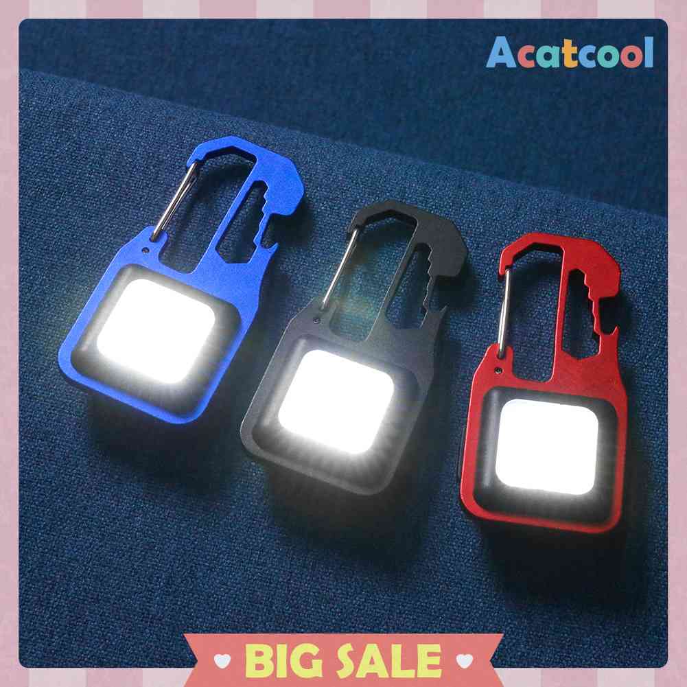 Lampu Senter Portable 4 Mode Pembuka Botol Rechargeable Untuk Camping Hiking Outdoor