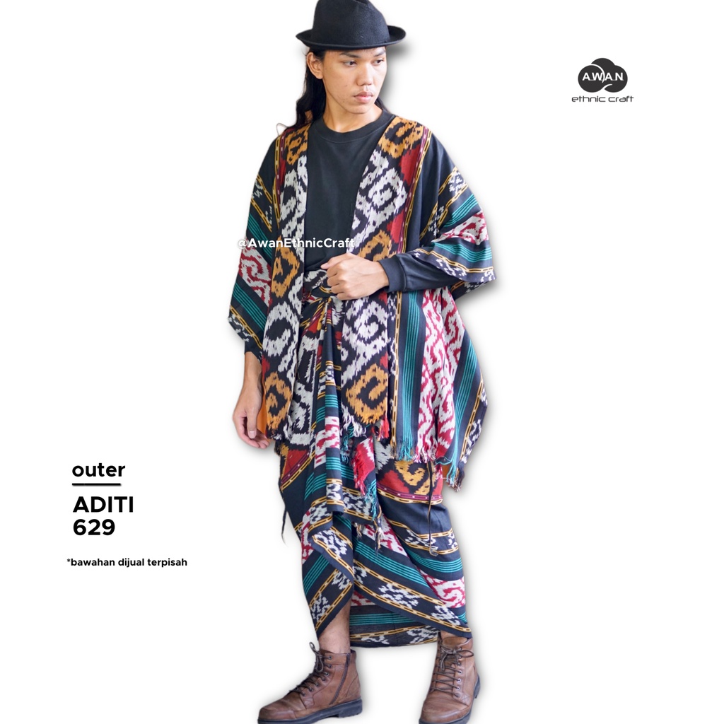 ADITI Outer Tenun Etnik Unisex by Awanethniccraft