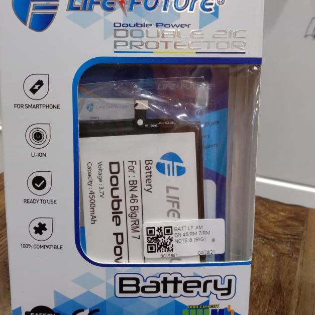 BATRE DOUBLE POWER REDMI 7 / NOTE 8 BN46