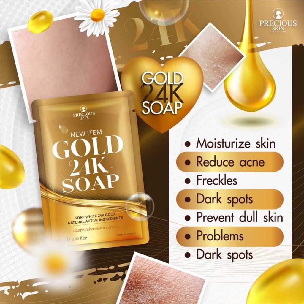 Gold 24K Soap - Sabun dari Thailand 24K GOLD