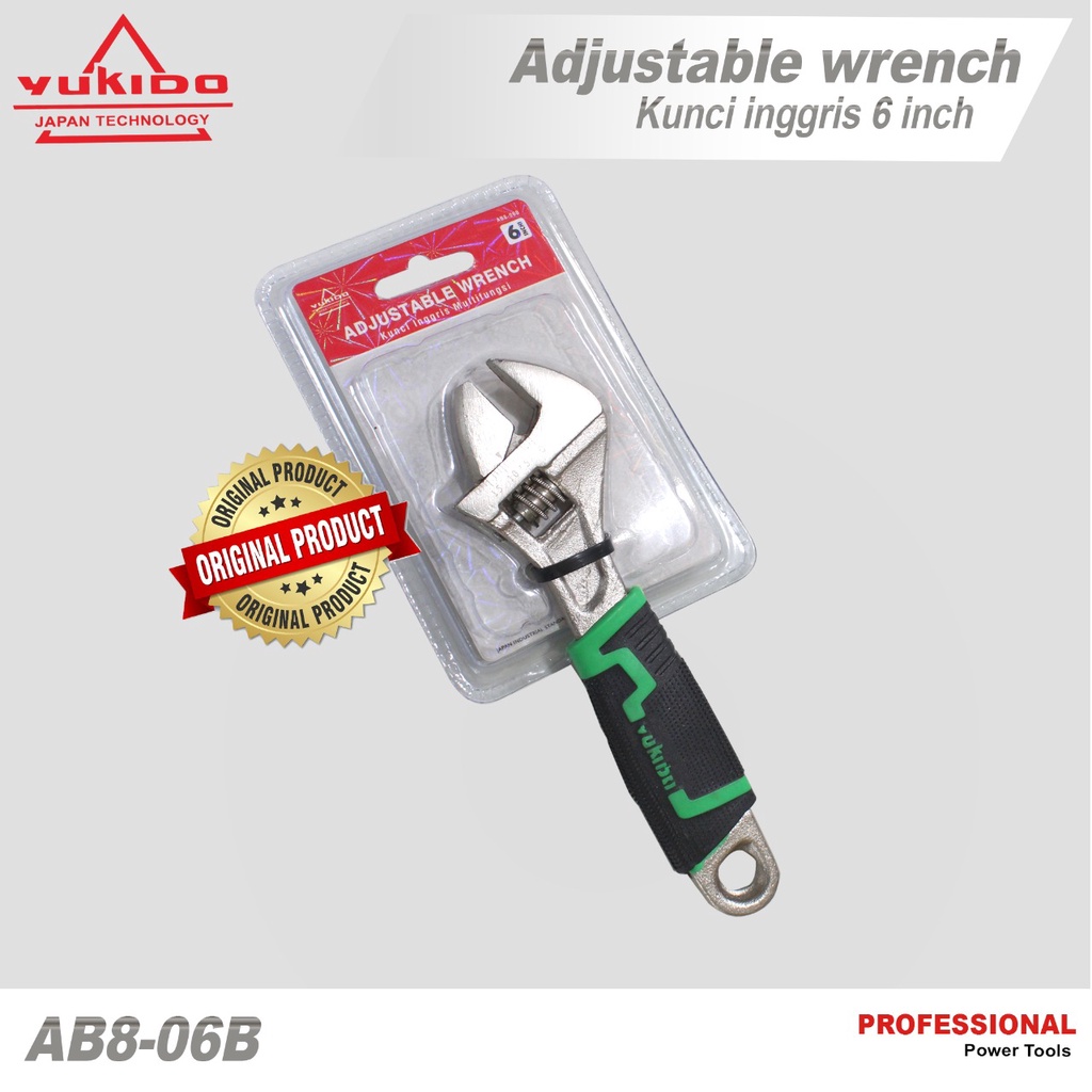 KUNCI INGGRIS Adjustable Wrench ukuran 6&quot; inch