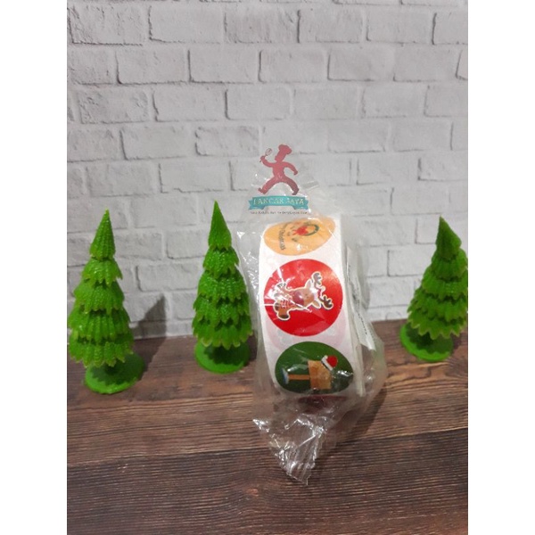 

Stiker Bulat Merry Christmas