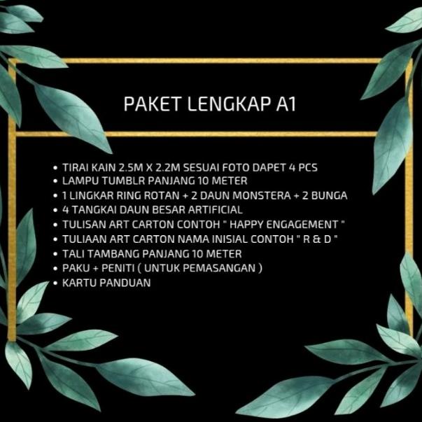 Paket Backdrop Lamaran Dekorasi Terbaru