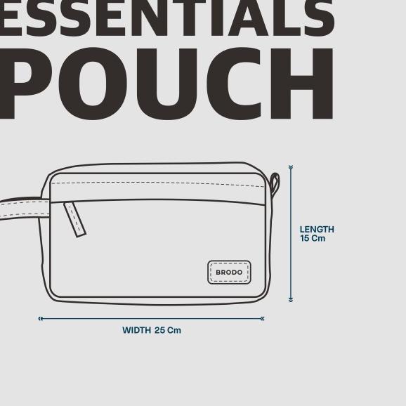 Tas Pria BRODO Essential Pouch Olive
