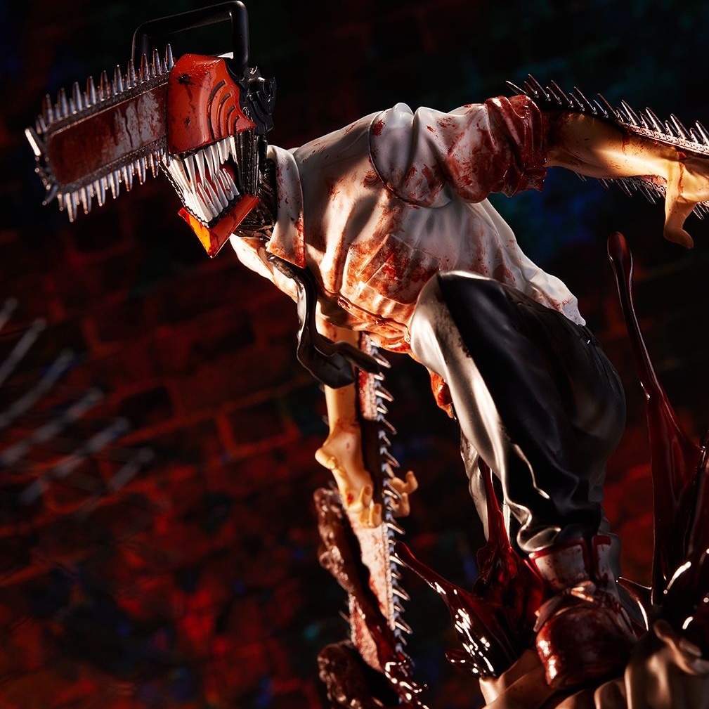 Action Figure Model Anime Chainsaw Man Denji Bahan PVC Ukuran 29cm Untuk Dekorasi