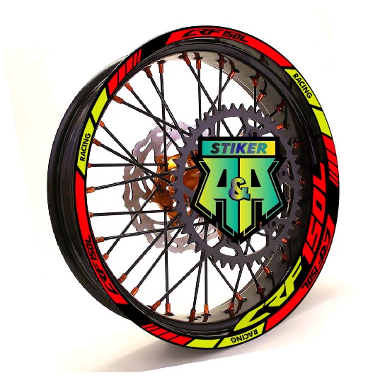 AA STIKER VELG CRF150L SUPERMOTO RING 17 | STIKER VELG SUPERMOTO
