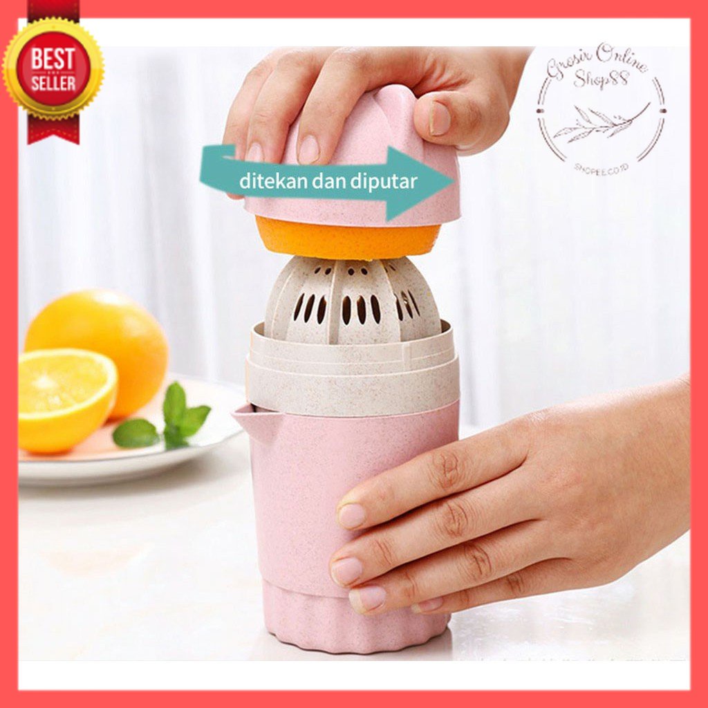 [GOS]-D310- CANGKIR JUICER MANUAL PORTABLE / CANGKIR JERUK PERAS / ALAT PERAS JERUK BUAH  2 IN 1