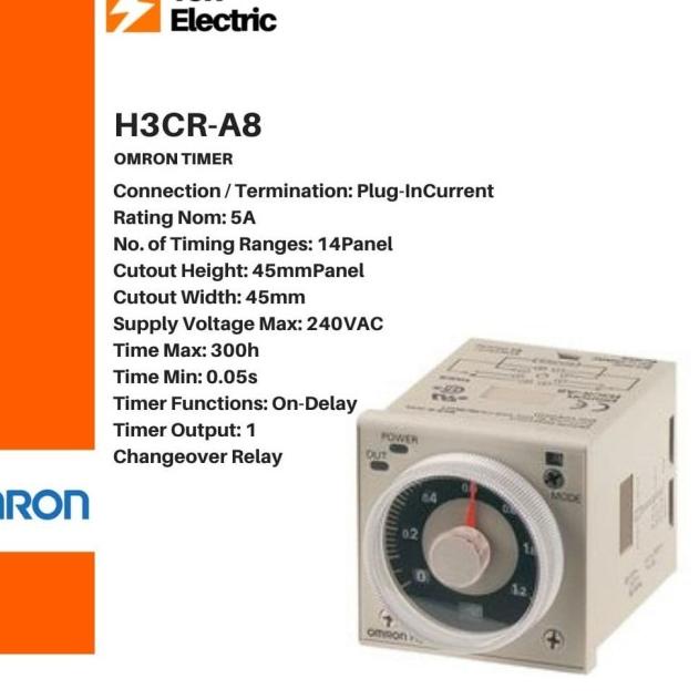 TIMER OMRON 100% ORI H3CR-A8 H3CR A8