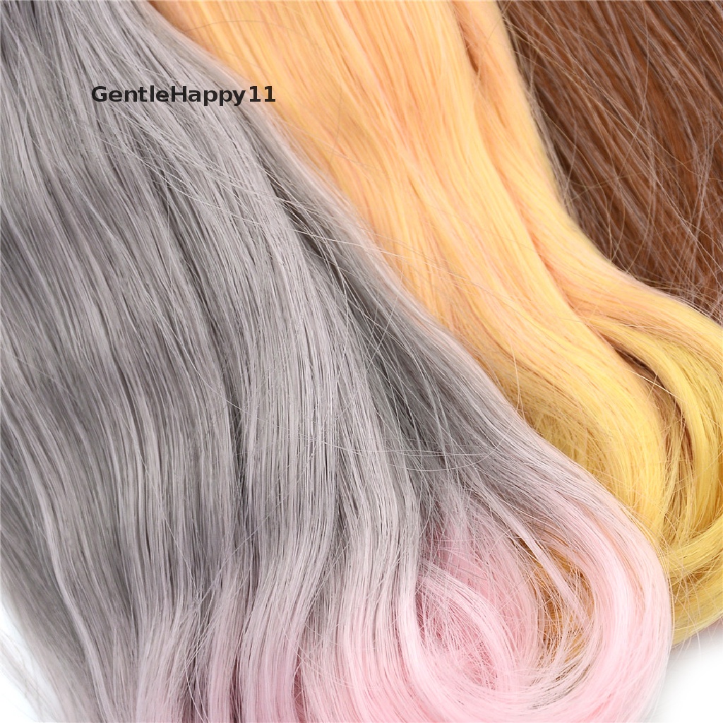 Gentlehappy Wig / Rambut Palsu Keriting 15cm Tahan Panas Untuk Boneka BJD 1 / 3 1 / 4 1 / 6