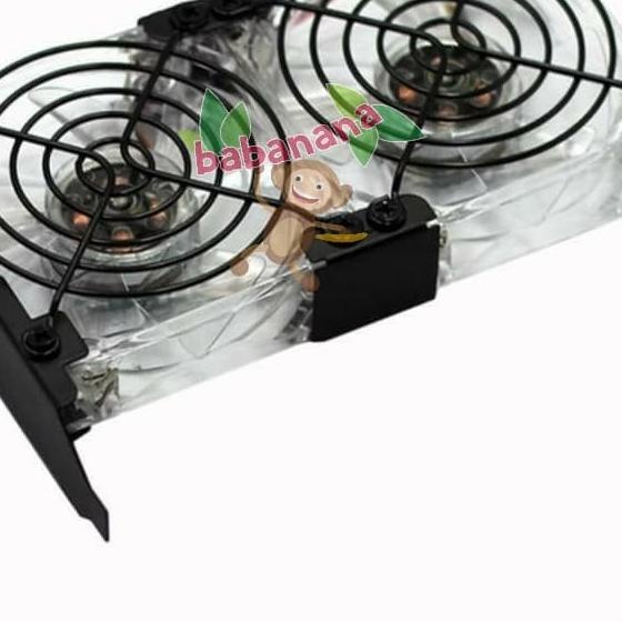 Bracket VGA PCI 2 fan extension 80 90 mm TIDAK TERMASUK FAN