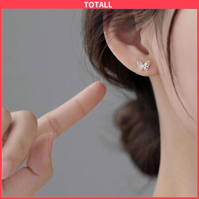 COD 925 Anting Kupu-kupu Perak Sterling  Anting Desain Niche Mewah Ringan Musim Panas Wanita  Sederhana-Totall