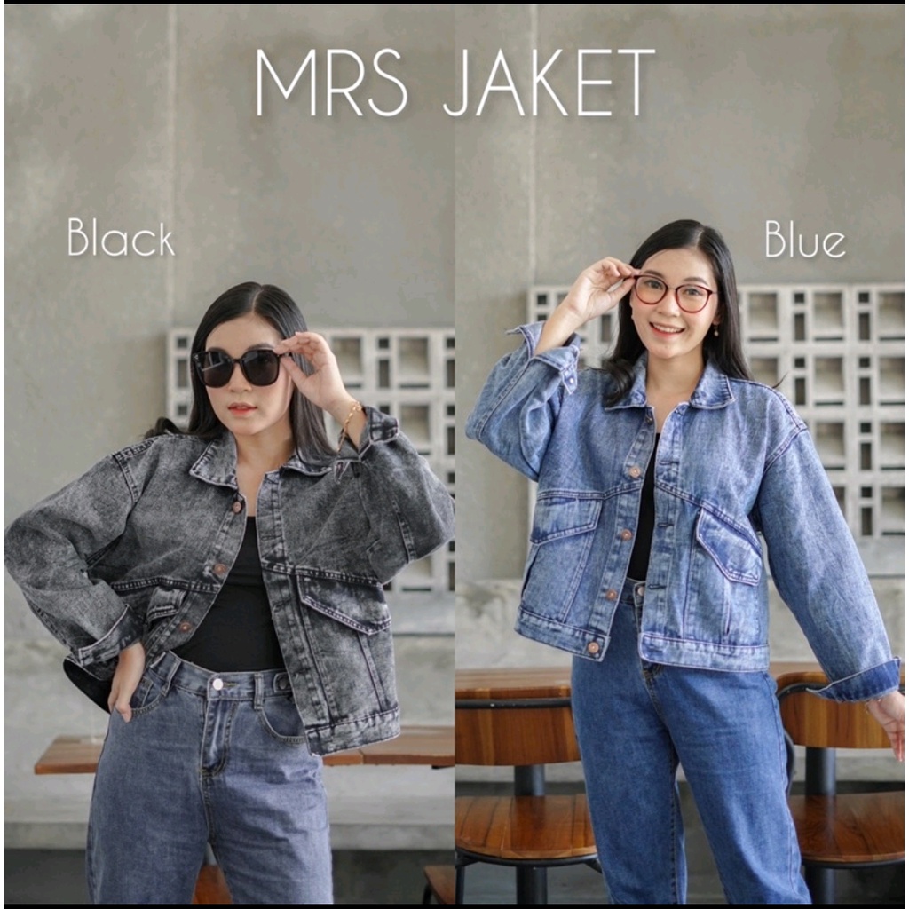 Mario Jaket Jeans Vintage Wanita MRS Jaket