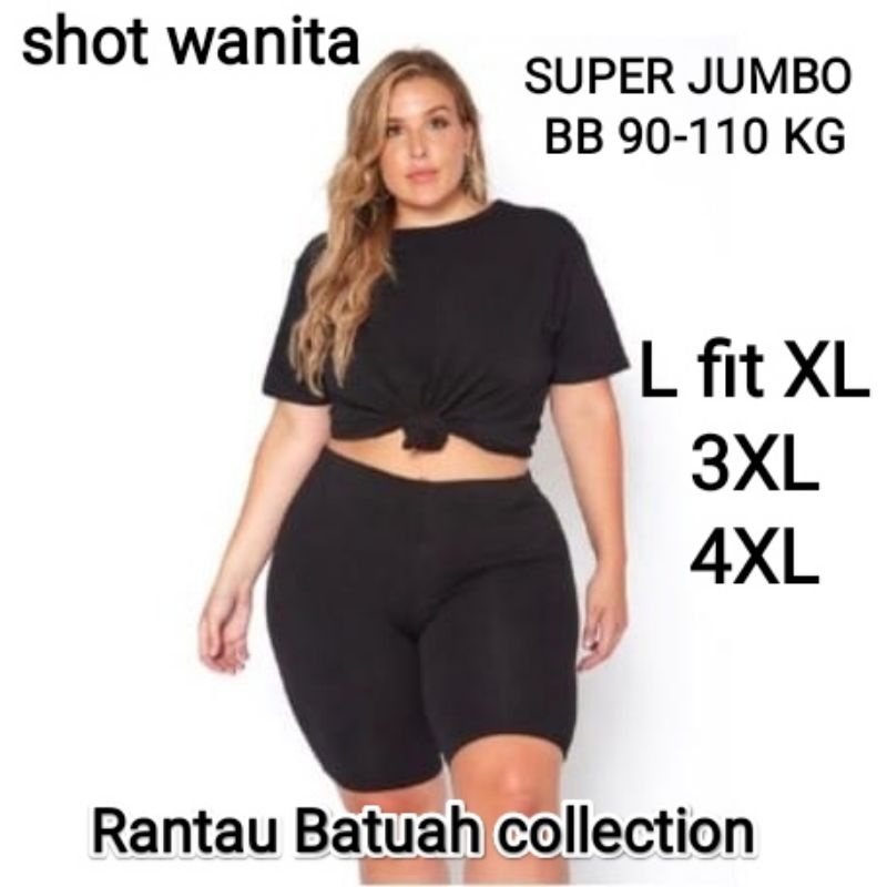 Celana shot wanita all size dan jumbo