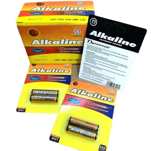 A3 AAA alkaline dynamax baterai batre dynamax