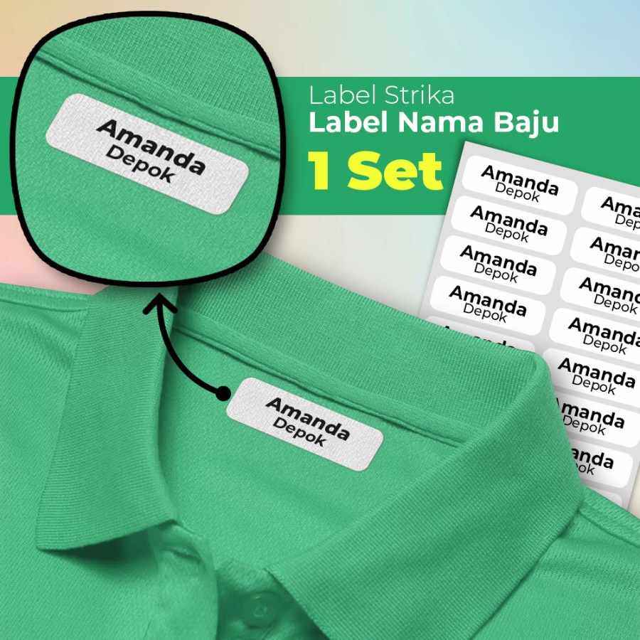 Jual Sticker Baju Patch Sablon Custom Sticker Label Nama Kain Strika Sablon Shopee Indonesia