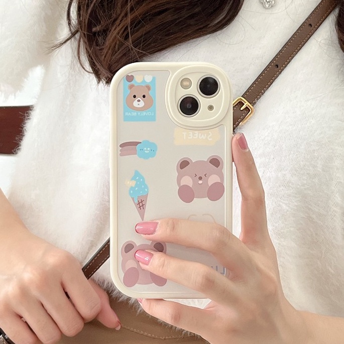 Cute Ice Gream Soft Case Samsung A20S A30 A12 A22 A03S A32 A13 A21S A10S A11 M11 A31 A32 A33 A23 A50S A30S A51 A52 A53 A70 A72 A73 A71 S20 S21 S22 Plus Ultra Phone Case