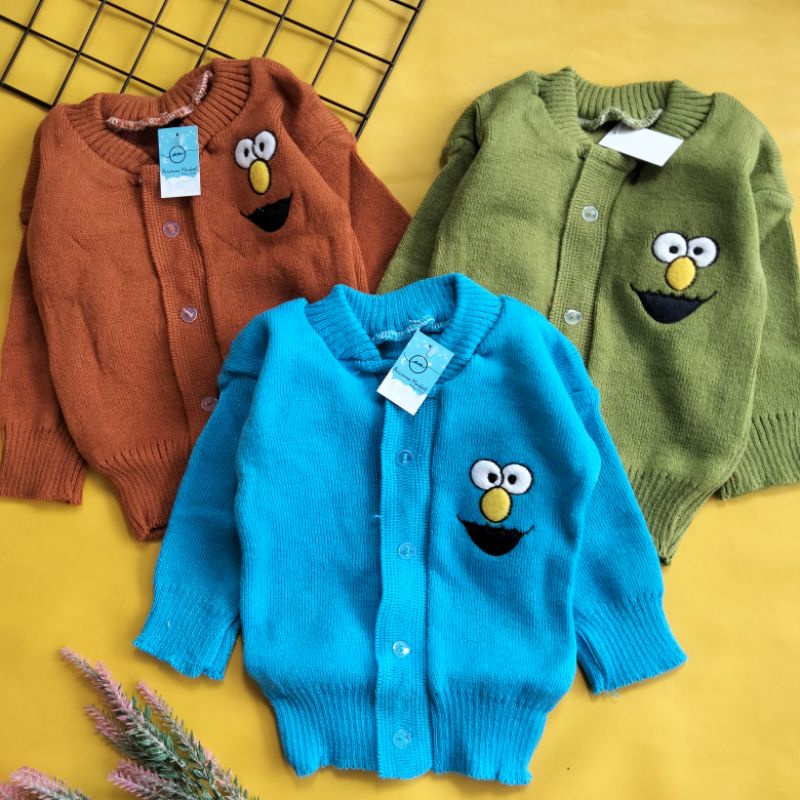 sweater rajut bayi 6 - 12 bulan