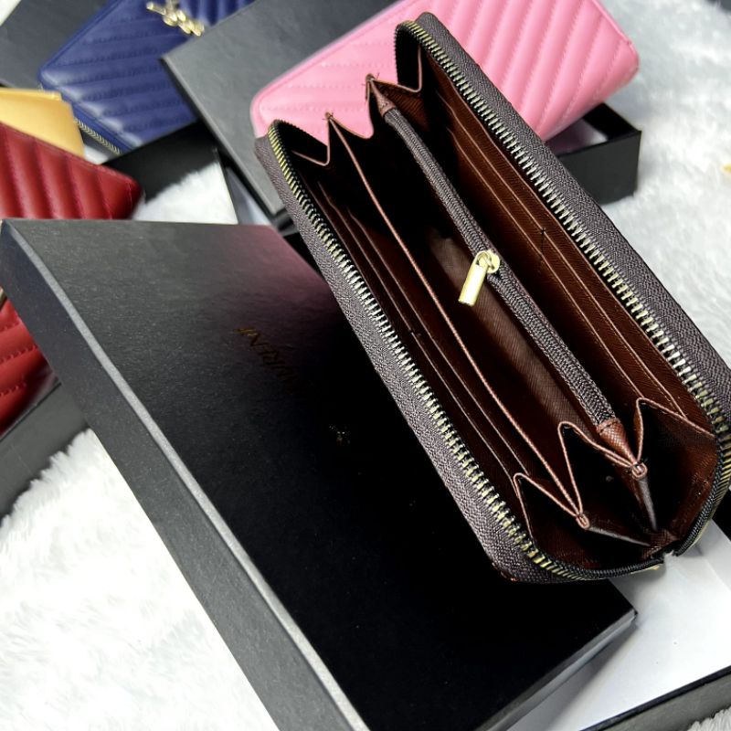 DOMPET WANITA TERLARIS YSLL BORDIR RES PANJANG FREE BOX &amp; DUSBAG/TERBESTSELLER/DOMPET WANITA