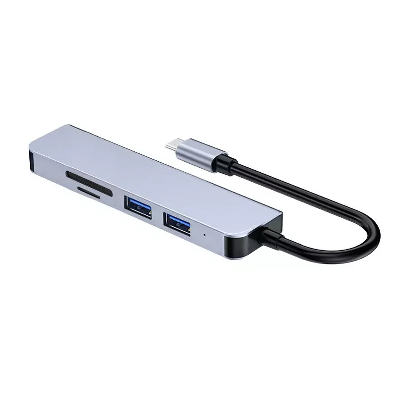 Card Reader USB HUB Type C High Speed 5 In 1
