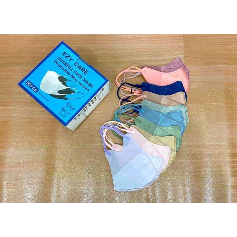 Masker Duckbill Mix Warna Pastel 𝟓𝟎 𝐩𝐜𝐬 / 𝐛𝐨𝐱