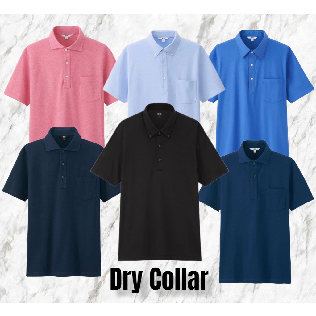 Uniqlo Dry collar polo shirt katun lembut