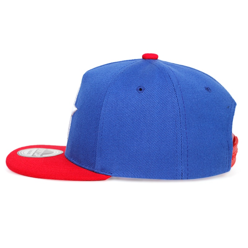 Topi baseball Motif Bordir Bintang Bahan Benang Katun Gaya hip hop Untuk Anak Usia 2-8 Tahun