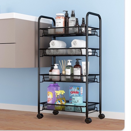 Rak chiki trolly troli dorong tempat mainan wadah penyimpanan yoyo buket boneka snack jajan jajanan 