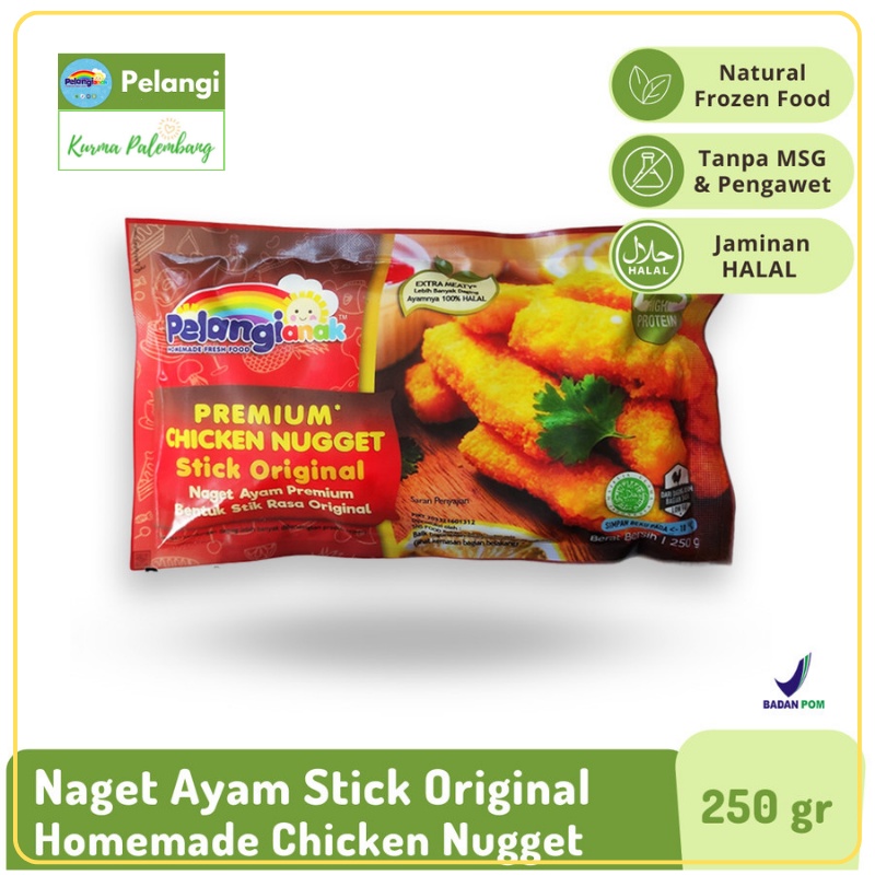 

Nugget Ayam Premium Pelangi - Chicken Nugget Halal Non MSG & Non Pengawet