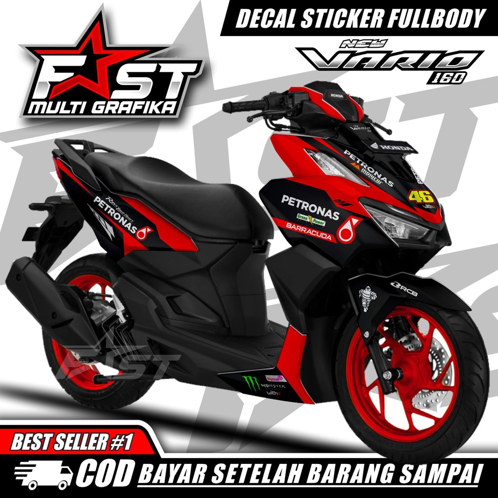 Stiker Vario Fullbody Decal Vario New 160 2022 Stiker Honda Vario 160 Decal Siker Striping Vario 160