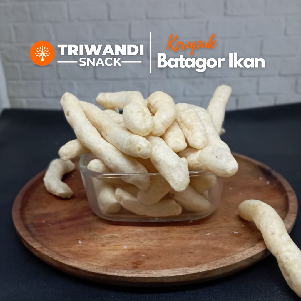 

Kerupuk Batagor Asin 100 - 250 gr TRIWANDI SNACK oleh oleh bandung