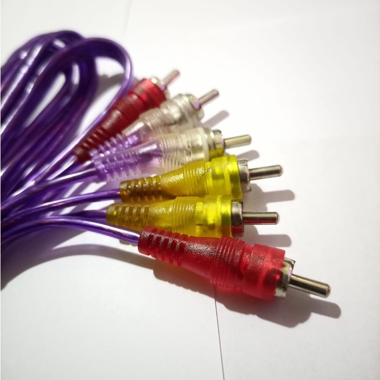 KABEL RCA FLECO 3 KE 3 panjang 1.5 m AUDIO VIDEO - DVD KE TV