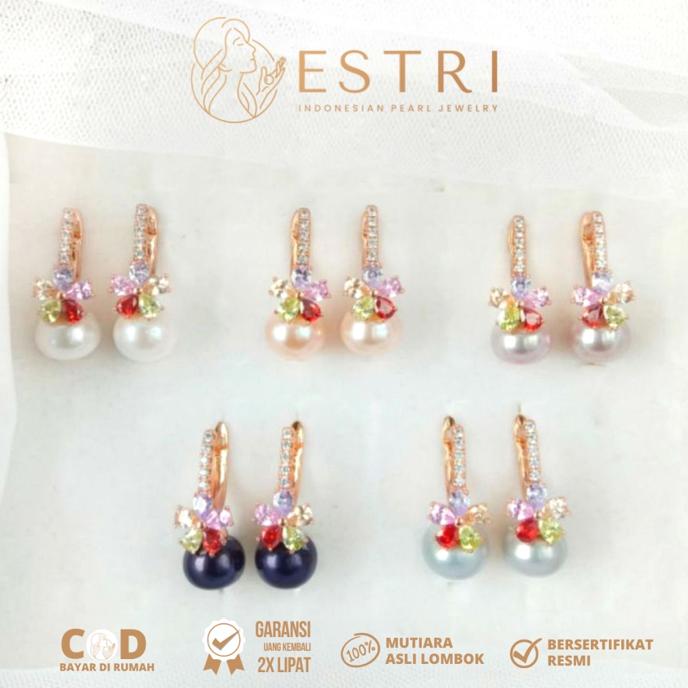 ESTRI GIWANG YUVITA PERHIASAN WANITA MUTIARA LOMBOK ASLI PREMIUM BERGARANSI DAN BERSERTIFIKAT