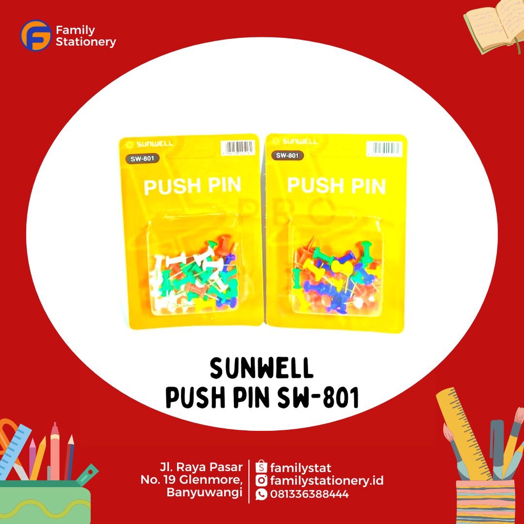 

Push Pin Sunwell SW-801