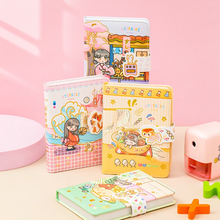 

Jurnal Buku Diary Notebook Lucu Agenda Import Kyomachi Hiwa Pu64K-7637