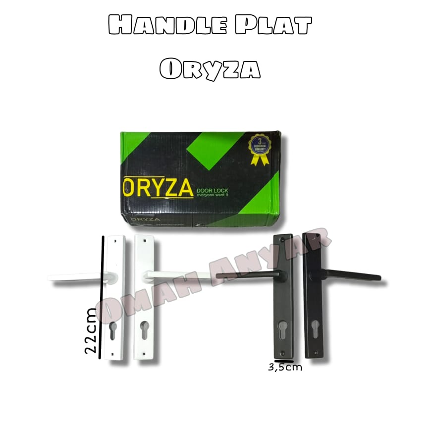 Handle Pintu Aluminium plat Oryza per set