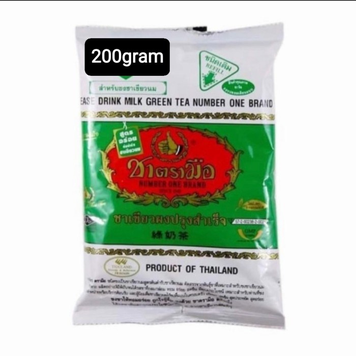 

Sale thai tea chatramue green tea 200gr /TEH DIET/TEH PELANGSING/TEH HIJAU/TEH JATI CINA/TEH JAGUNG