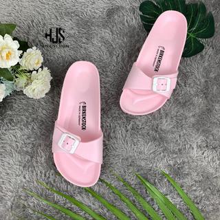 Sandal Wanita Tali Gesper Strap Satu Sendal Slop Birkin Cewek Eva Madrid Phylon Ringan