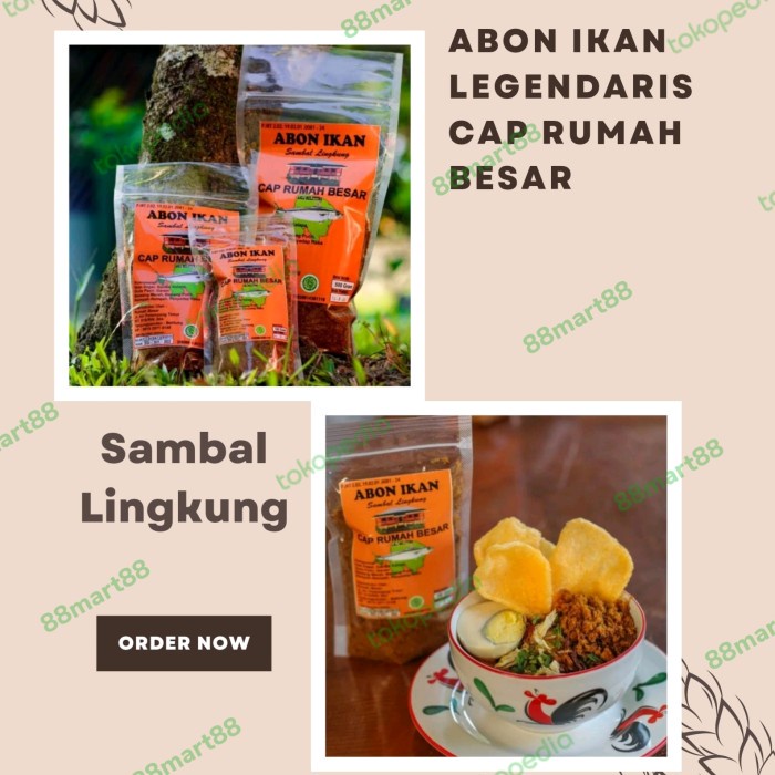 

abon ikan sambal lingkung belitung cap rumah besar