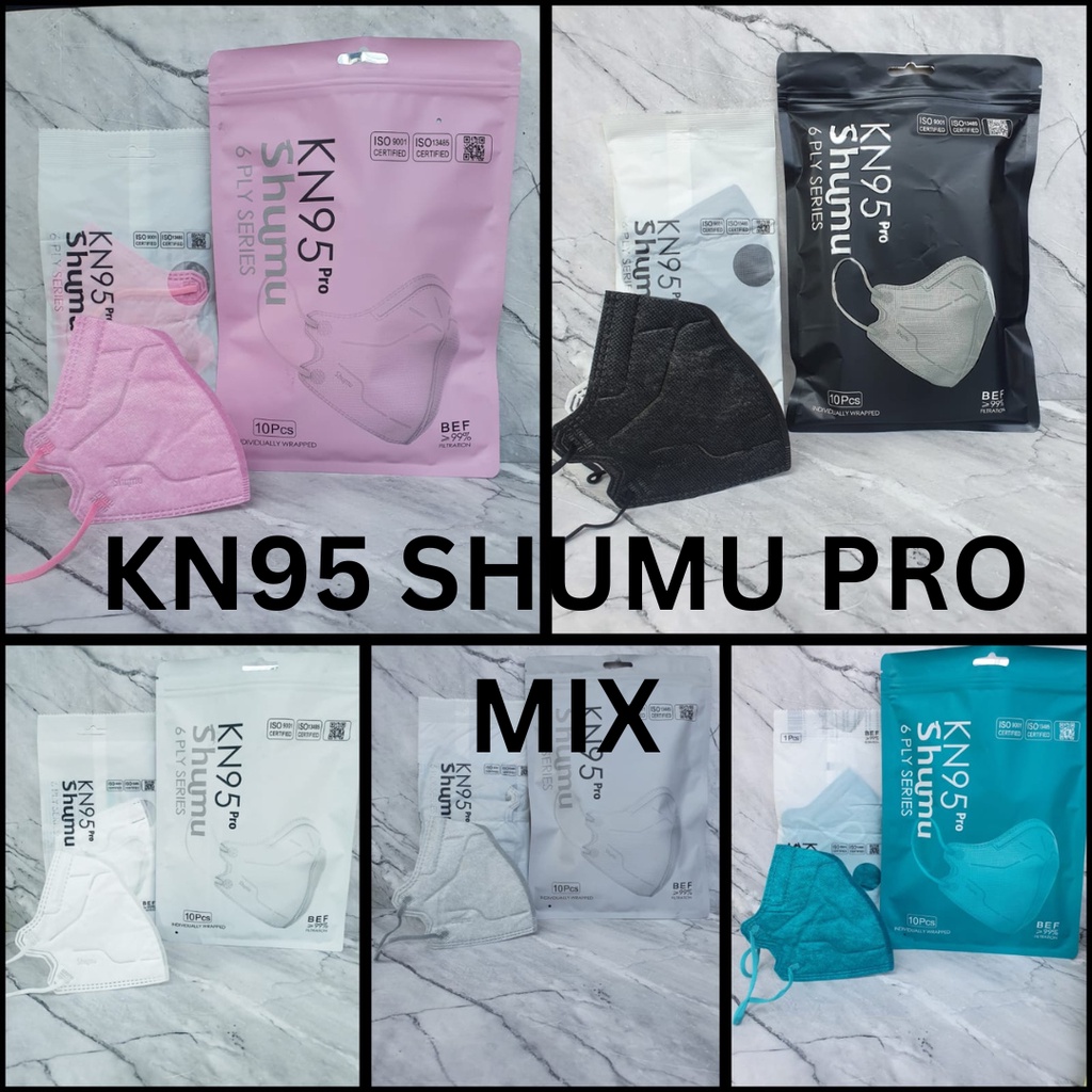 HWLB KN95 PRO SHUMU 6PLY WARNA WARNI isi 5 pcs