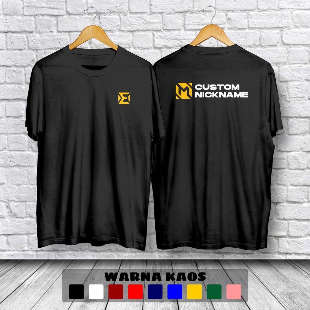 Kaos Mobile Legend Role EXP Lane Custom Nama Baju Distro