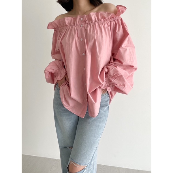 Cute Blouse Korean Style - Blouse Lucu - Kemeja Lucu - Blouse Model Korea - Kemeja warna pastel