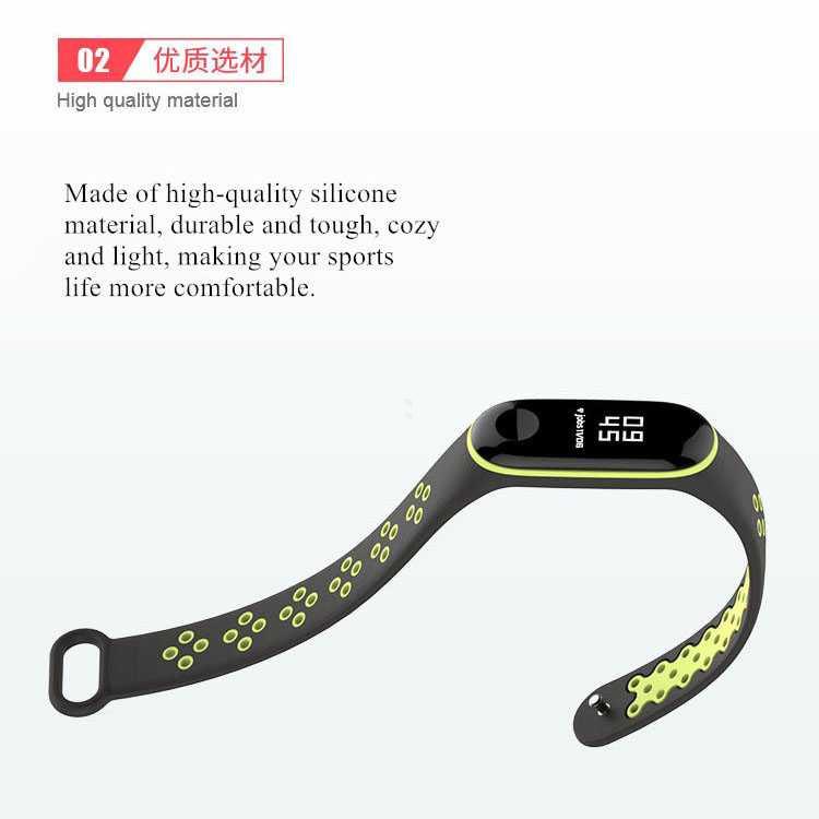 Mijobs Sport Strap Watchband Breathable Silicone Xiaomi Mi Band 3/4 Perlengkapan Anak Rumah Anak Watch Band Apple Apple Watch Band Band Watch Perlengkapan Polri Smartwatch Dt Smartwatch Band Strap Ultra Uag Strap Apple Watch Apple Watch Original Rumah App