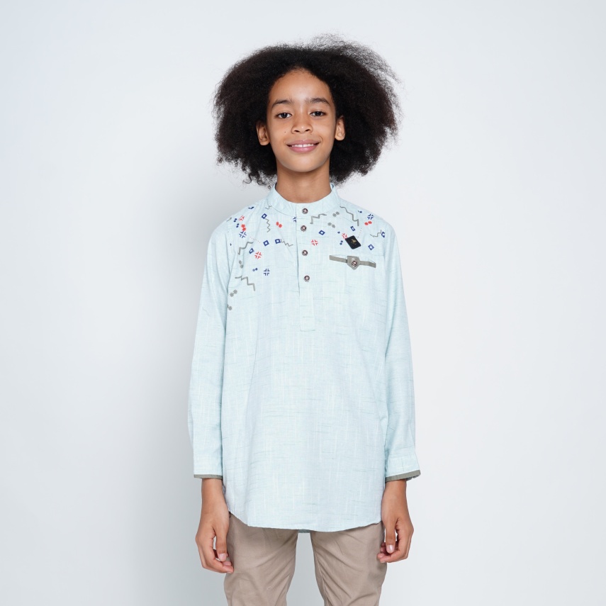 Baihaqi Kids Kurta Motif Lengan Panjang BAD11