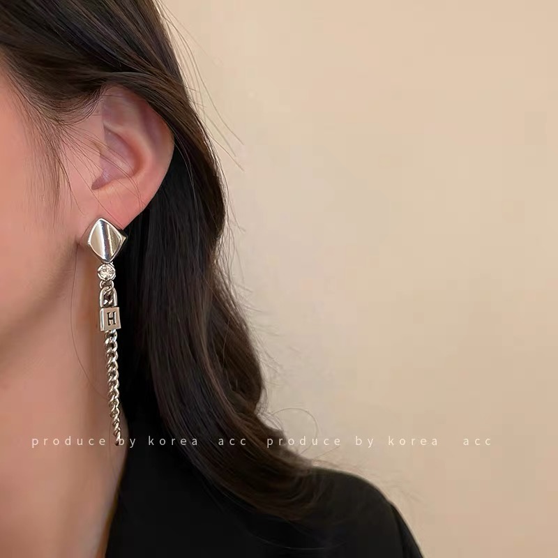 Anting Rumbai Bahan 925 Silver Needle Gaya Korea Untuk Wanita