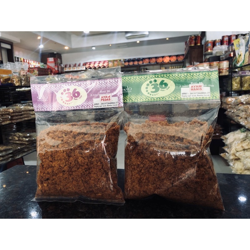 

36 Abon Ayam Manis/Pedas 250gr
