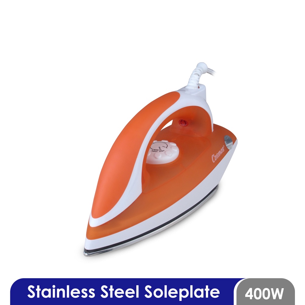 FM - Cosmos Setrika Stainless Soleplate CIS-418 | Cosmos CIS-418 - Setrika Listik | Electric Iron Non Stick