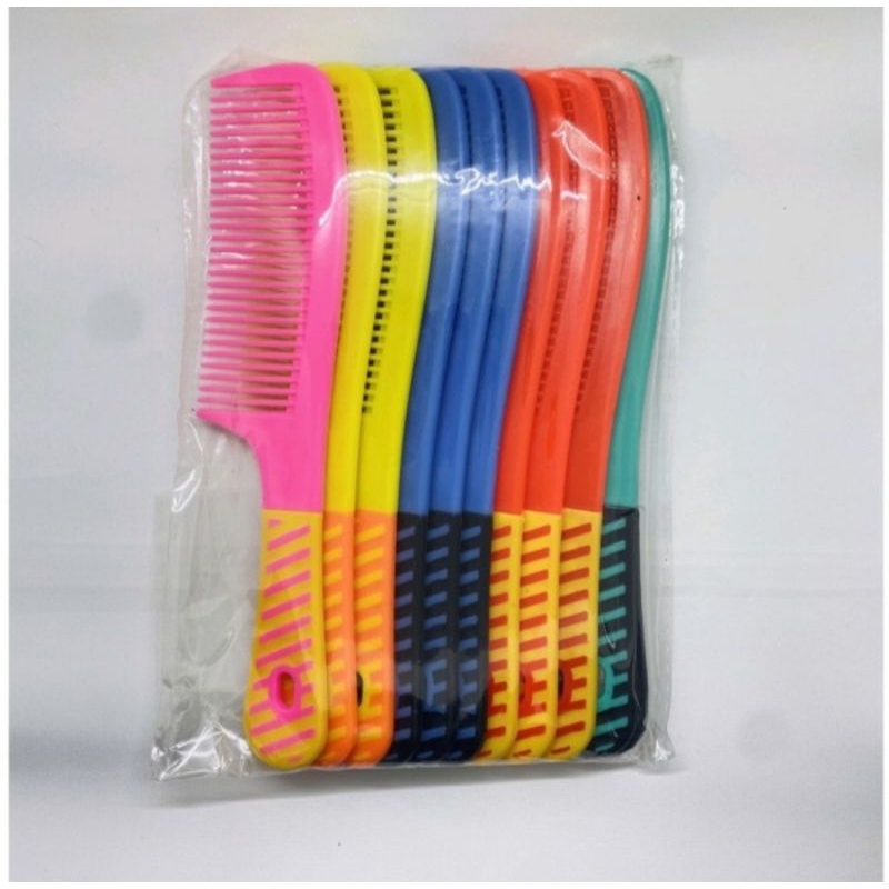 Sisir Rambut Motif GARIS / Sisir Gagang / Sisir Murah Meriah