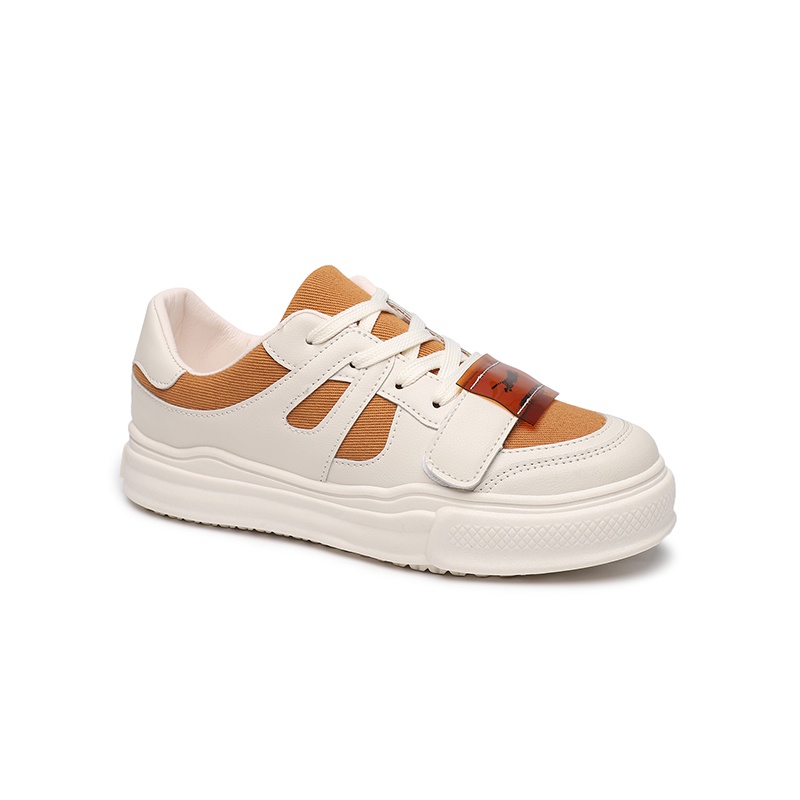 [GROSIR][COD] SEVEN_DAY SEPATU SNEAKERS WANITA KOREA IMPORT CASUAL SHOES COKLAT H-777